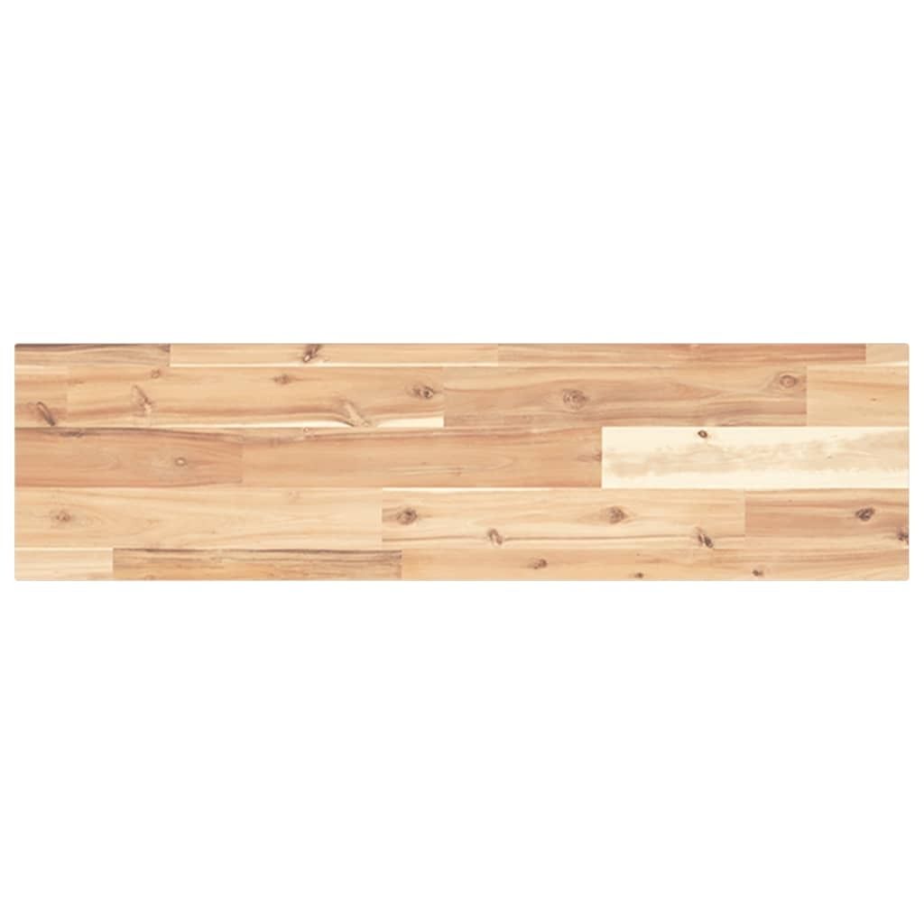 Schweberegal 80x20x2 cm Massivholz Akazie Unbehandelt