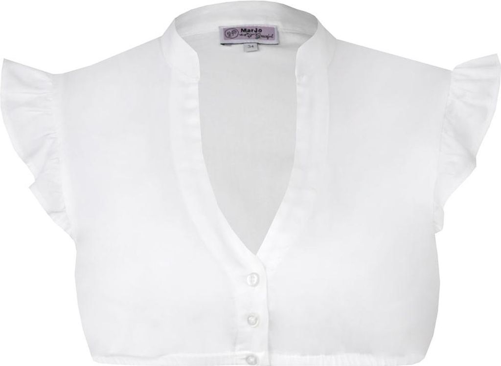 Dirndlbluse Kienberg Flügelarm weiß 40 Produktbild 