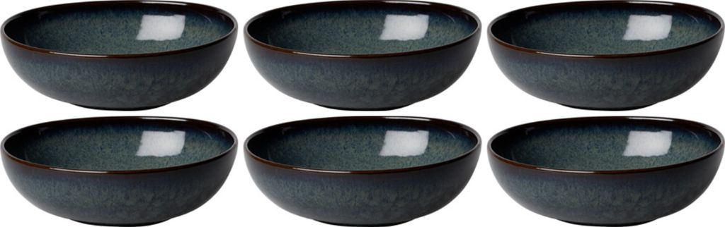 like. by Villeroy & Boch Lave Gris Müslischalen 600ml 6er Set grau Steingut