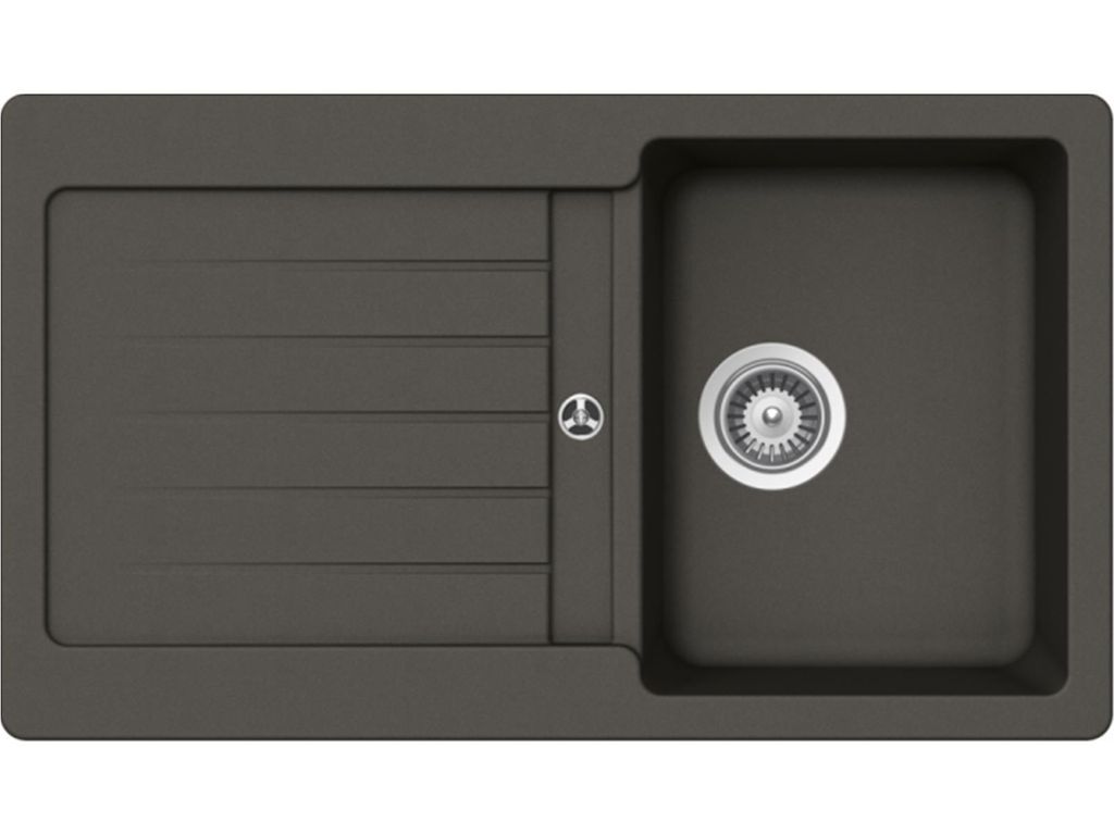 Schock Einbauspüle Typos D-100 A Asphalt - Auflagespüle