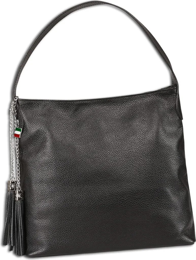 Sac bandoulière noir organisé en cuir - Fini le désordre avec ce Hobo