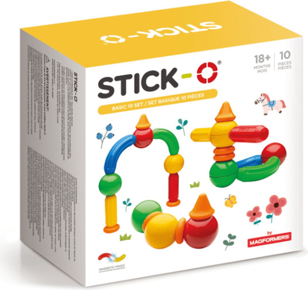 Stick-O Basic zestaw 10 magnesów Zdjęcie produktu 