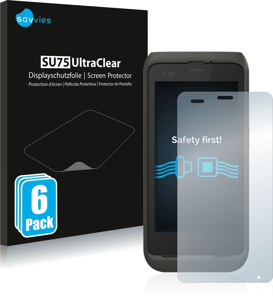 6x Für Honeywell CT45 Schutzfolie Savvies Displayschutz Display Schutz Folie Klar Transparent
