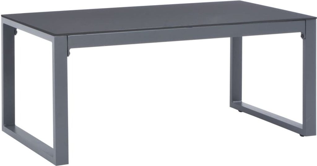 The Living Store Couchtisch 90×50×40 cm Aluminium