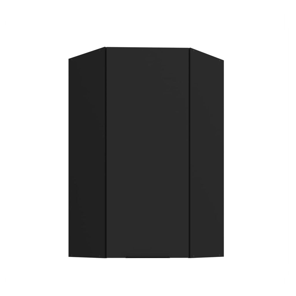 Eck-Hängeschrank Siena schwarz 60x60 GN-108 1F (45°)