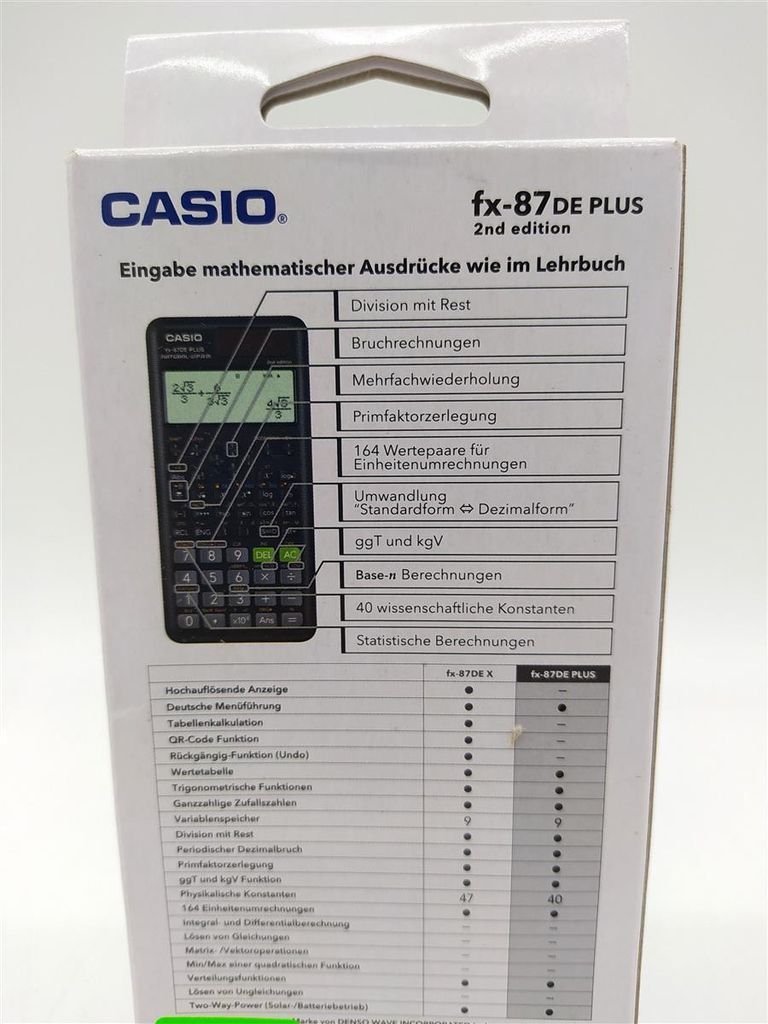 Casio FX-87DE Plus 2nd Edition Zdjęcie produktu 6