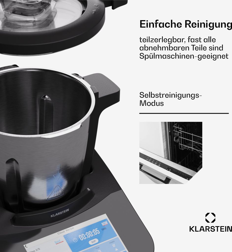 Klarstein Küchenmaschine, Knetmaschine mit 4,7L Schüssel, Produktbild 7