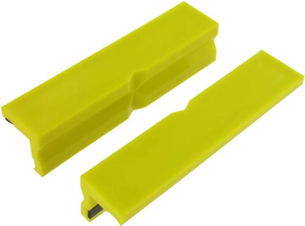 Mâchoires nylon jaune 100 mm : haute visibilité et anti-marquage