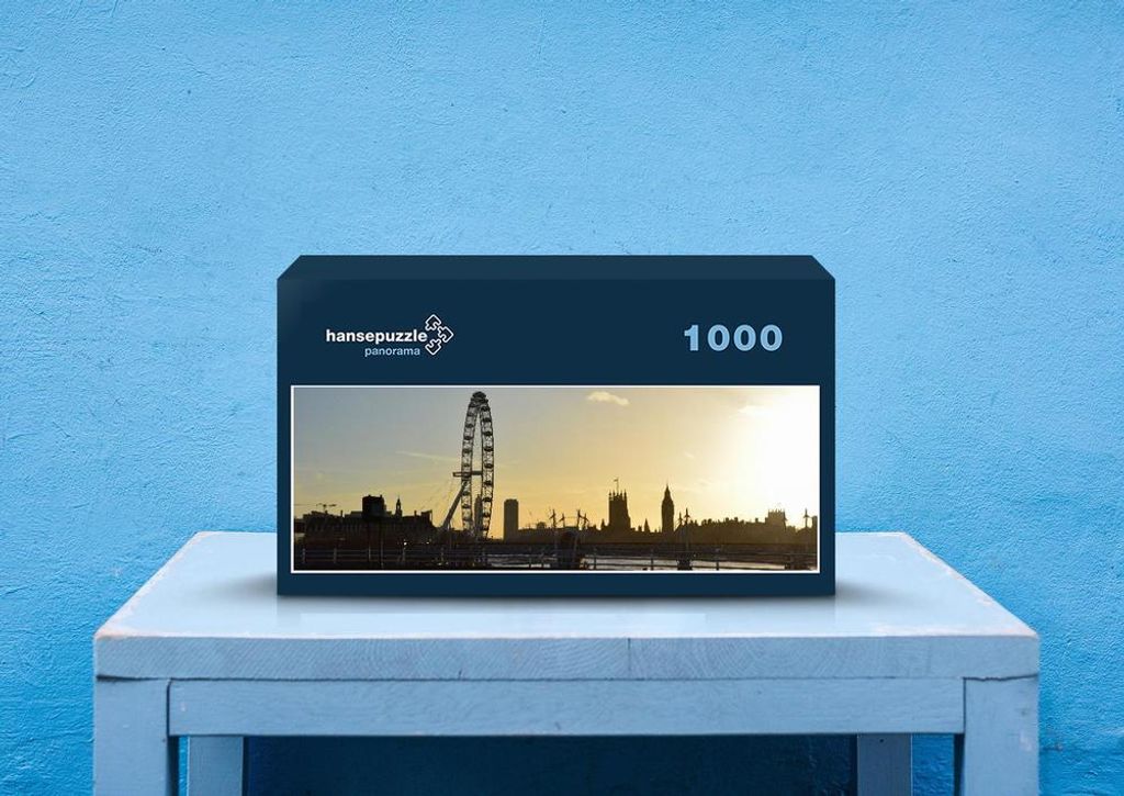 hansepuzzle 55115 - Sonnenuntergang Puzzle, 1050 Teile, Hintergründe, 60,0 x 46,0cm mit hochwertiger Aufbewahrung, Kartonbox & Beutel