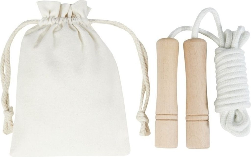 Avenue - aus Holz Sprungseil "Denise" PF3908 (Einheitsgröße) (Naturweiß/Beige)