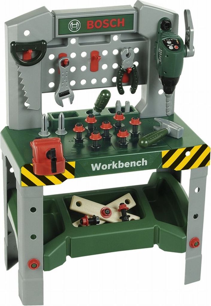 Bosch Kinder-Werkbank mit Werkzeugen Grün