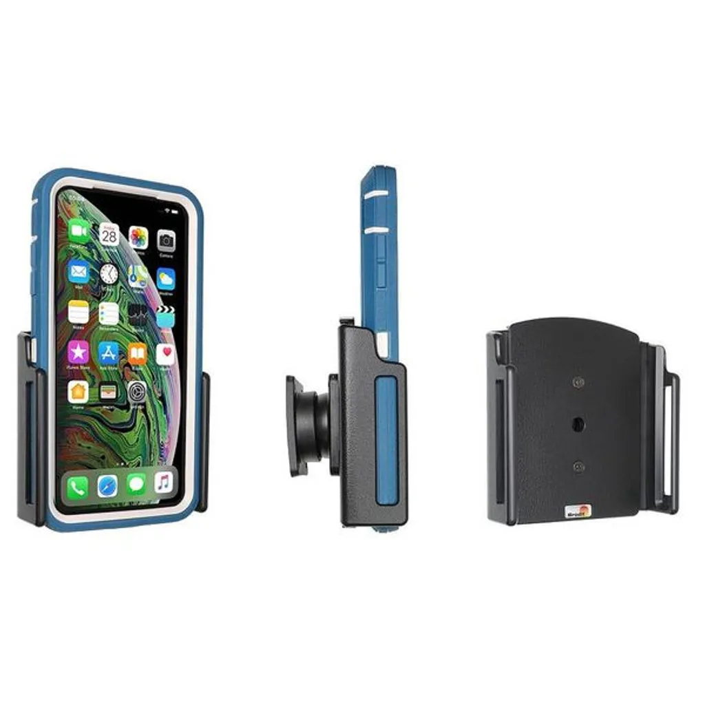 Brodit Support iPhone 11 Pro Max Réglable pour Coques Épaisses (80-94mm)