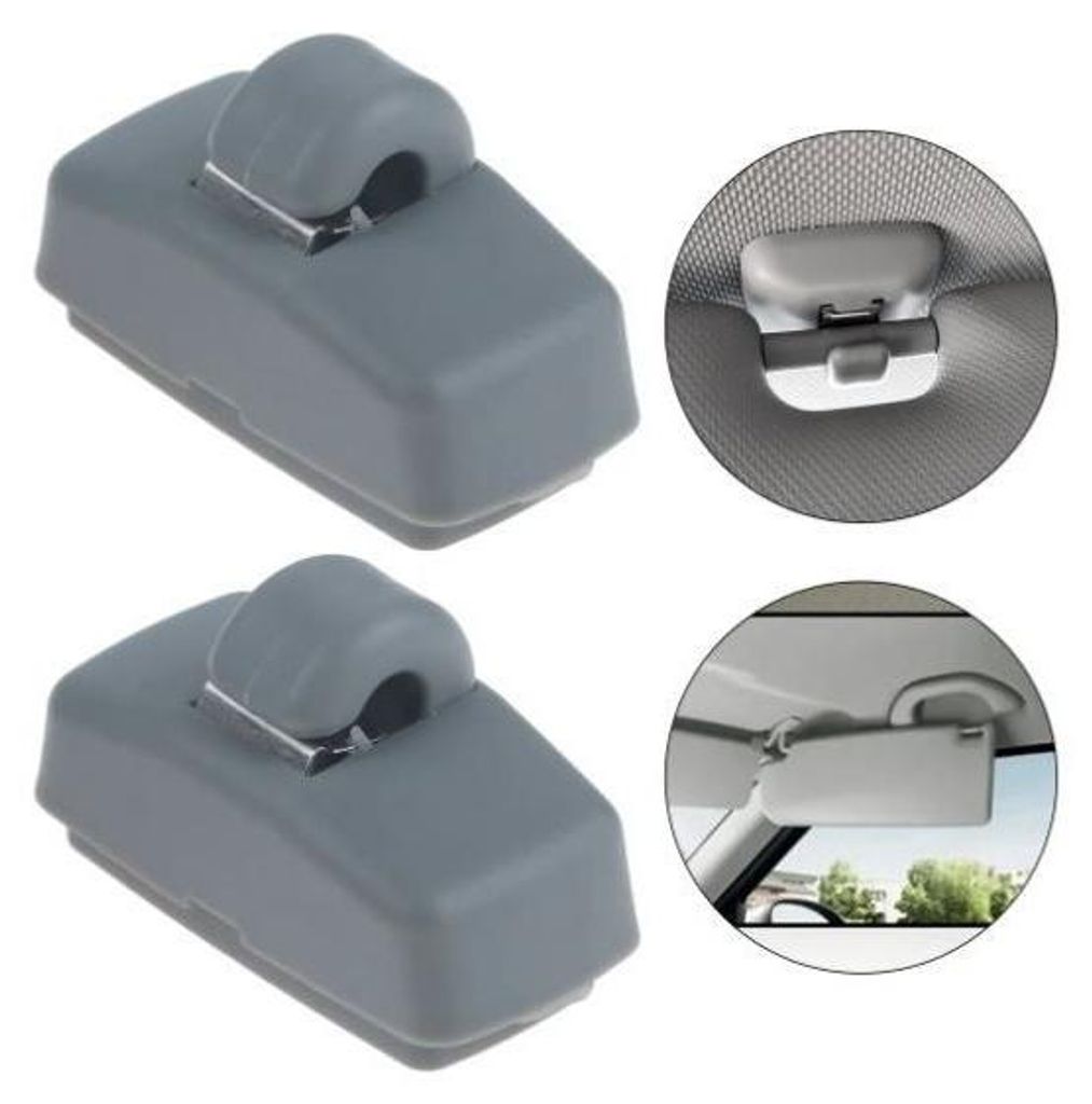 Sonnenblendenhalter für Volkswagen, Skoda, Seat in Grau