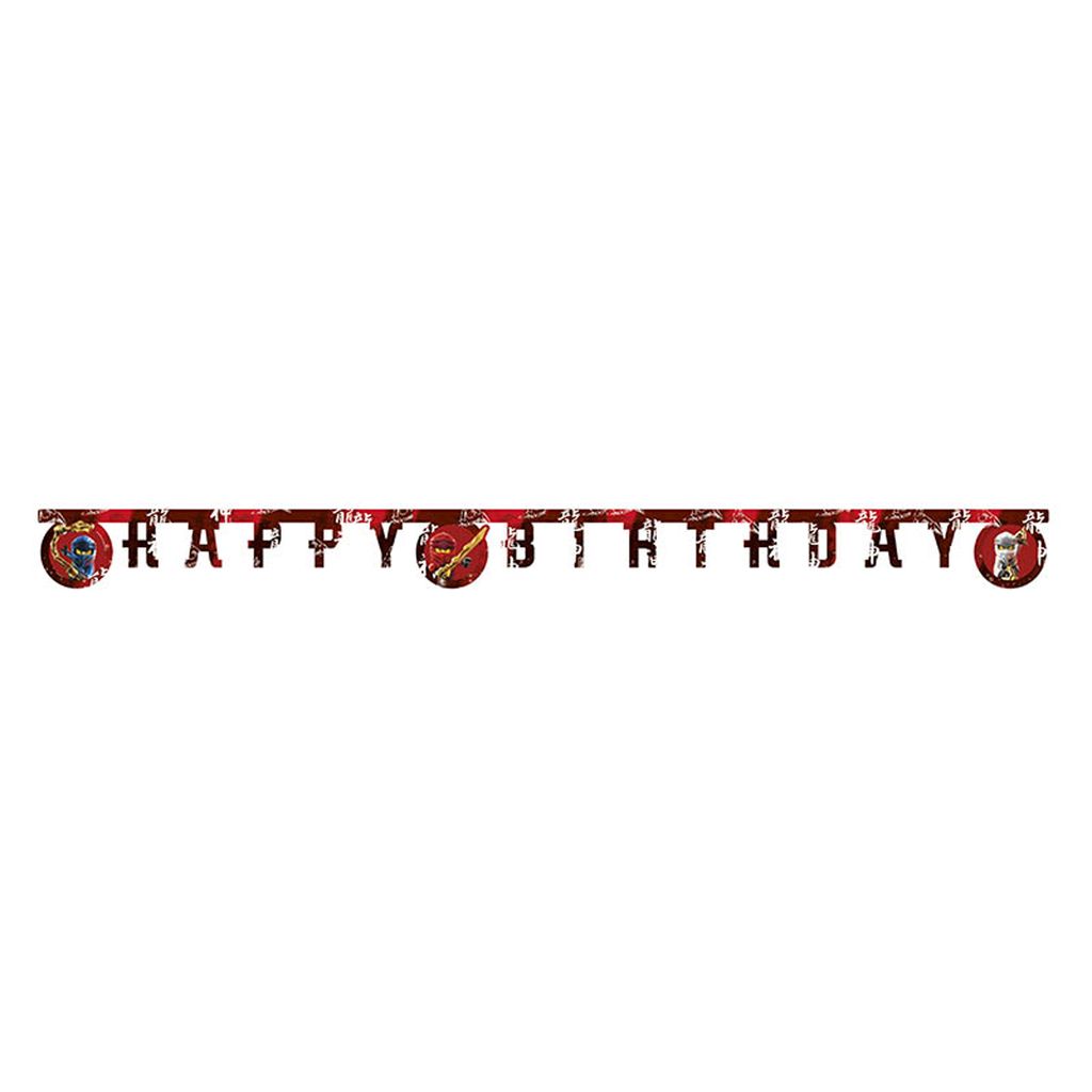 Dopisní girlanda Happy Birthday Lego Ninjago200cm Obrázek produktu 