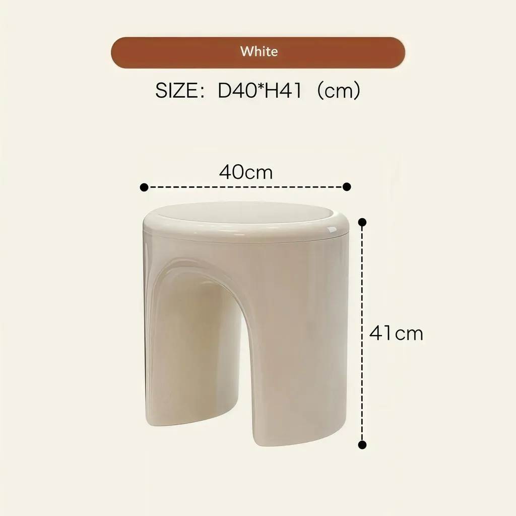 Table d'appoint scandinave blanche pour salon et chambre à coucher