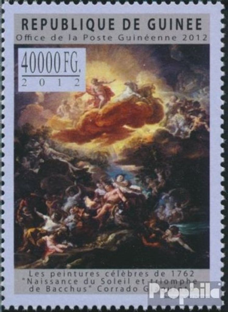 Briefmarken Guinea 2012 Mi 9498 (kompl. Ausgabe) postfrisch Gemälde 1762 (Corrado Giaquinto)