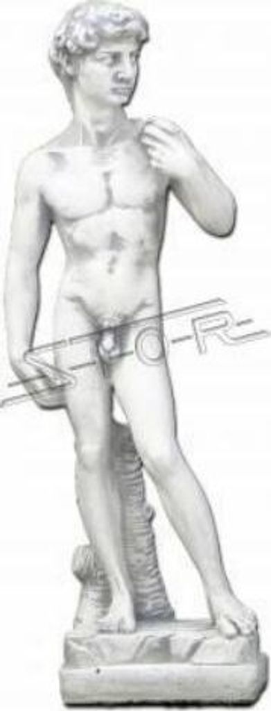 Garten Dekoration 59cm David Terrasse Stein Figuren Figur Deko Statue Skulptur