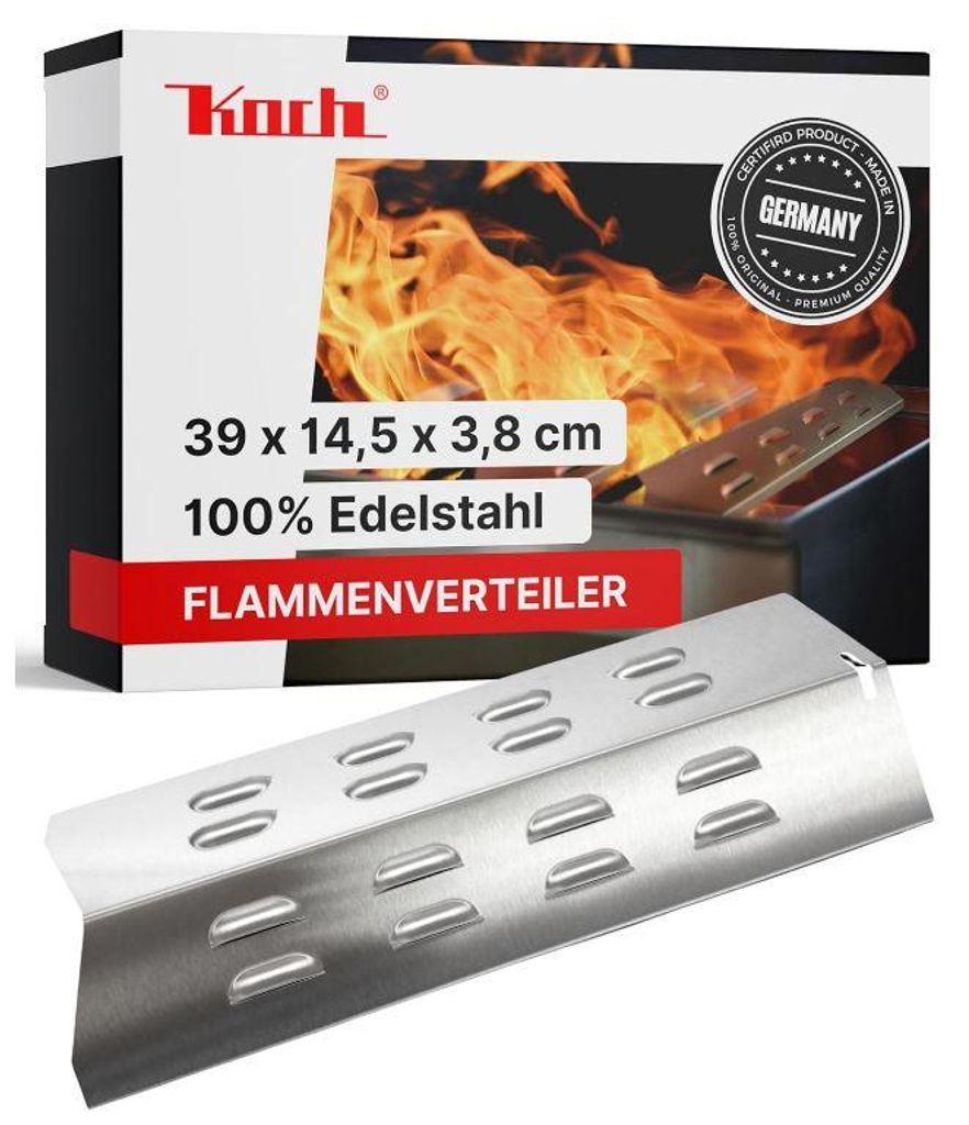 KOCH #74 Premium Flammenverteiler 39 x 14,5cm passend z.B. Jamie Oliver Pro3