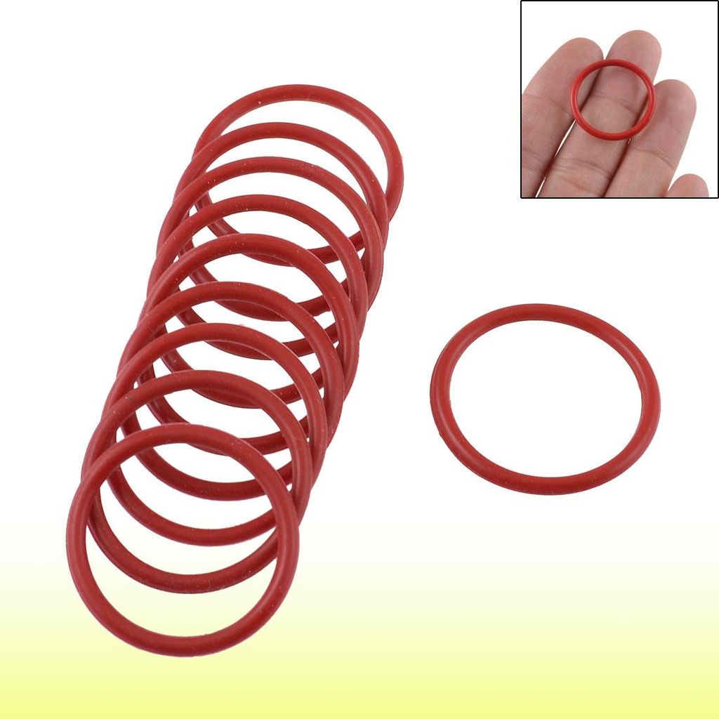 10 Stš¹ck Red Rubber ?lfilter Dichtung O-Ringe Dichtungen 25 mm x 21 mm x 2 mm de