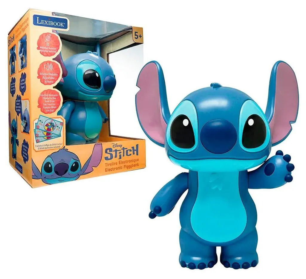 Tirelire Stitch interactive avec aspirateur à billets et code secret - 8