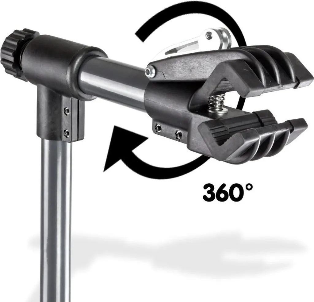 Support de réparation vélo professionnel avec pince rotative à 360°