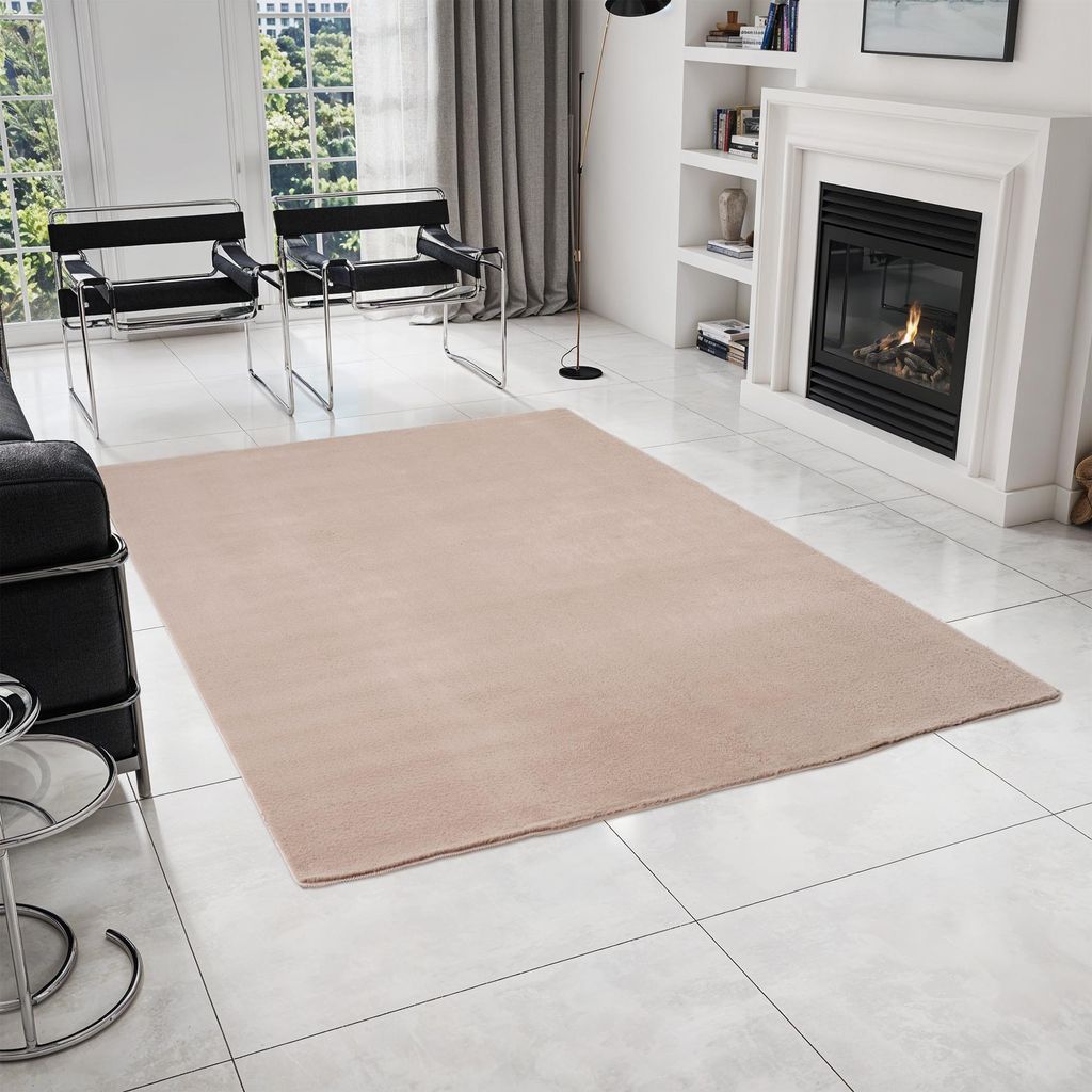 Homebyhome Waschbarer Kurzflor Teppich, rutschfest & weich, Produktbild 