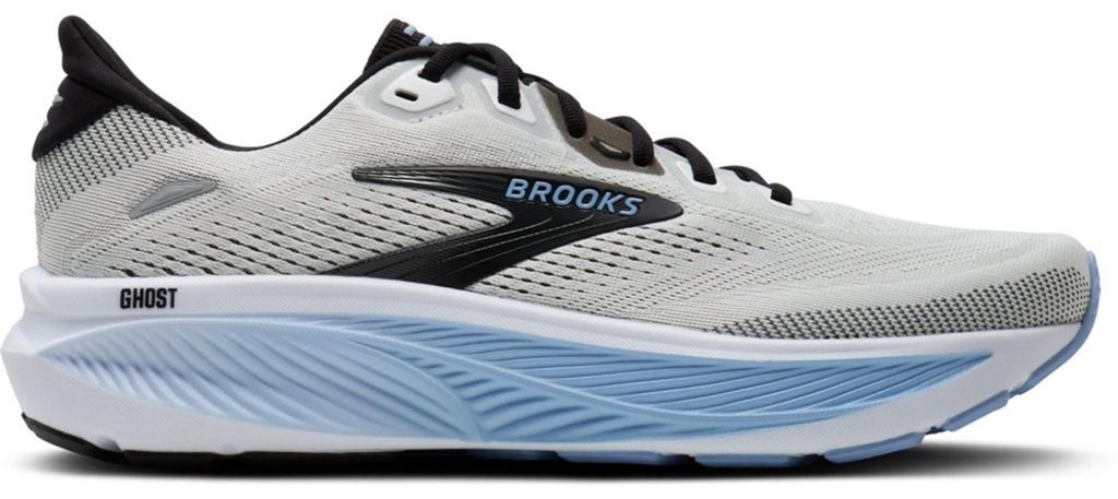 Brooks Chaussures Ghost 18, 1104931D172WhiteBlack Image du produit 