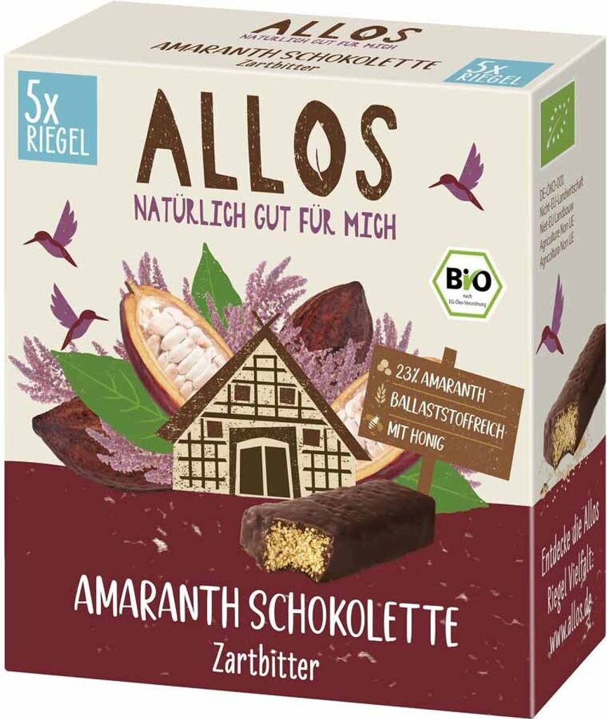 Allos AL352730, 140 g, Dunkle Schokoloade, 5 Stück(e), Produktbild 