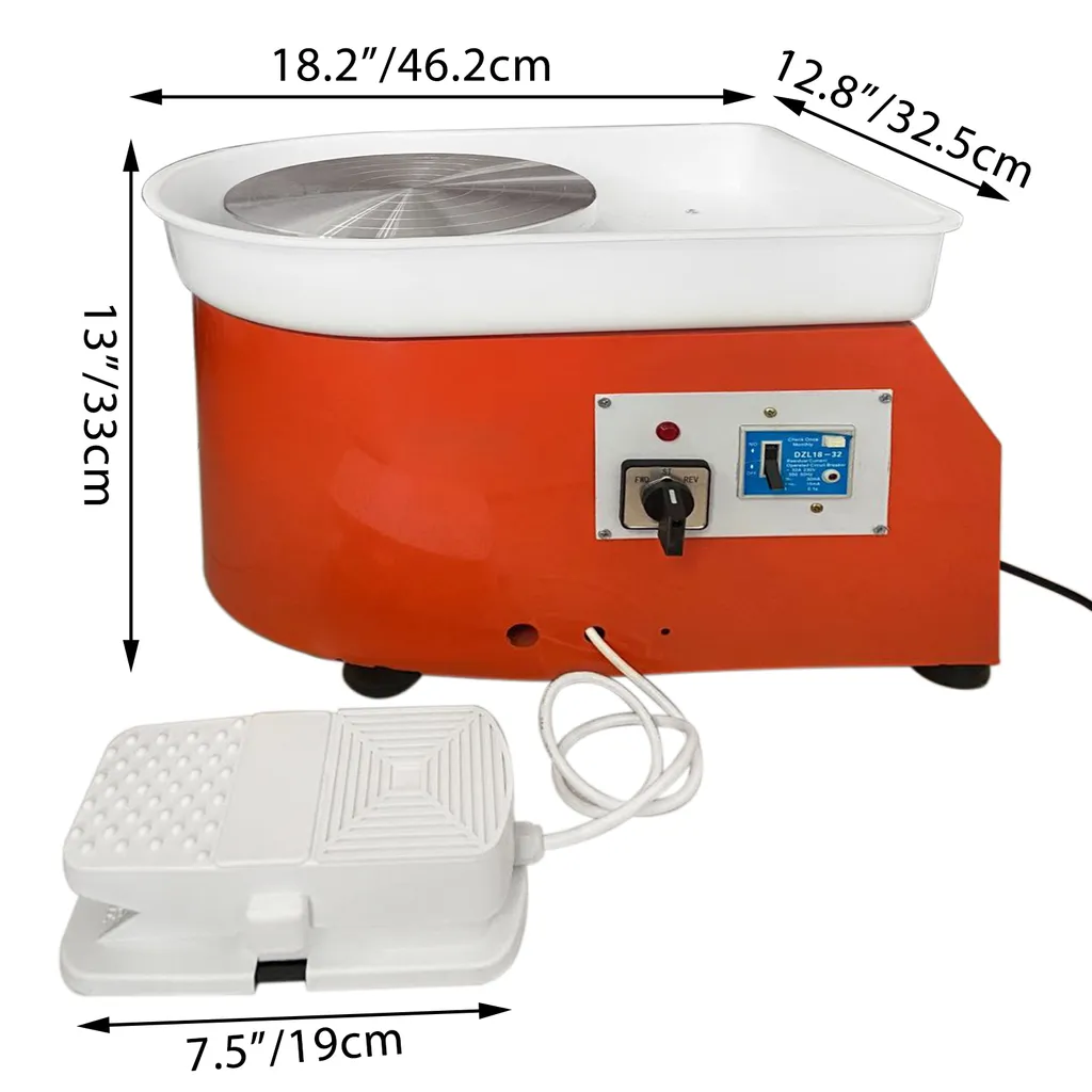 Machine à céramique électrique avec kit d'outils complet - Modèle 25 cm - 8