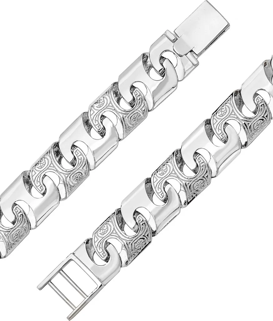 Bracelet Argent 925 Homme 48g de Qualité Supérieure - Longueur de 20cm