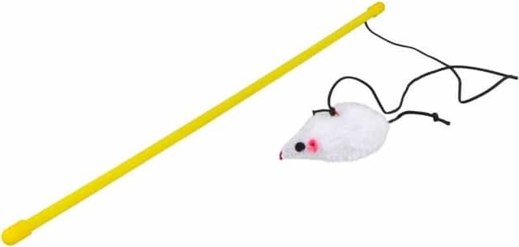 Katzenspielzeug - Spielangel mit Maus - ca. 46 cm