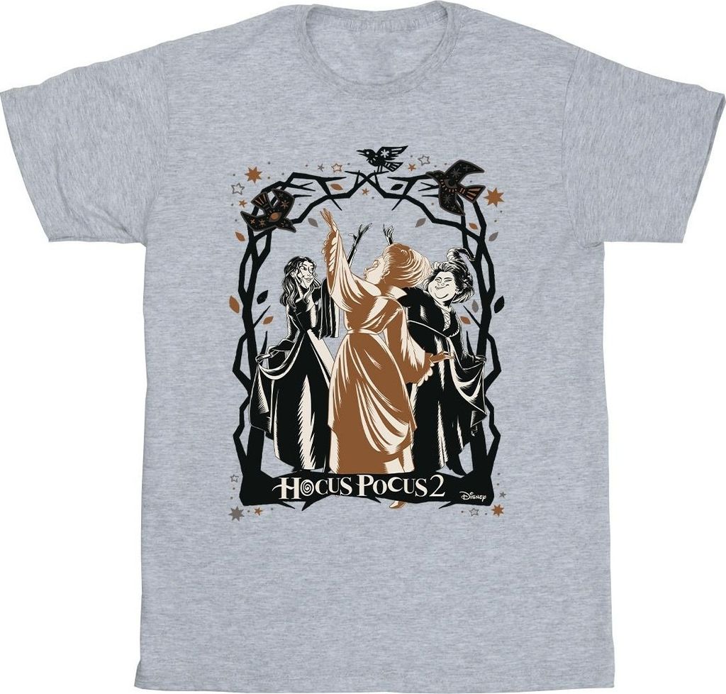Disney - "Hocus Pocus" T-Shirt für Herren BI22498 (S) (Grau)