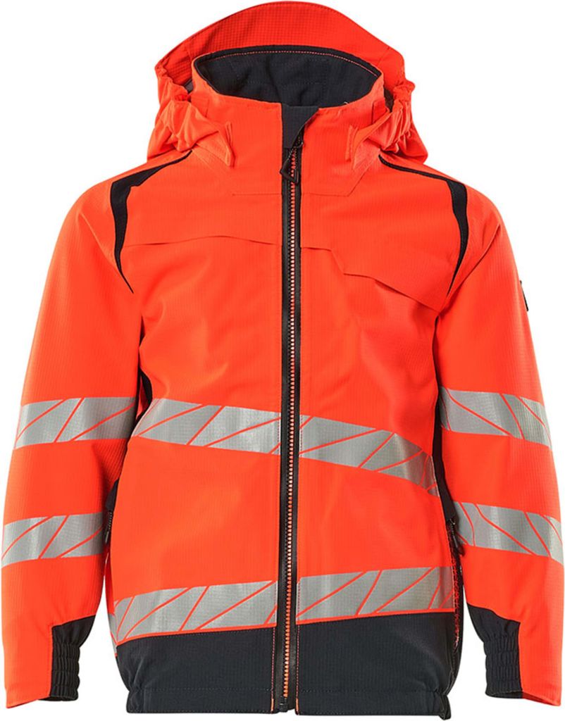 MASCOT Hard-Shelljacke für Kinder 19901 rot/schwarzblau Warnrot, 128