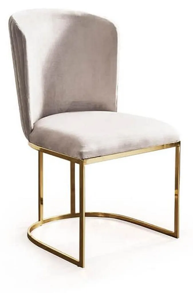 Chaise Blanche Design Moderne avec Accoudoirs - Fauteuil Luxe Nouveauté