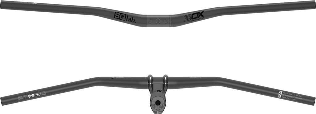 SQLAB 30X Carbon 12°, poignée pour VTT, noir, SQL-2053 Image du produit 