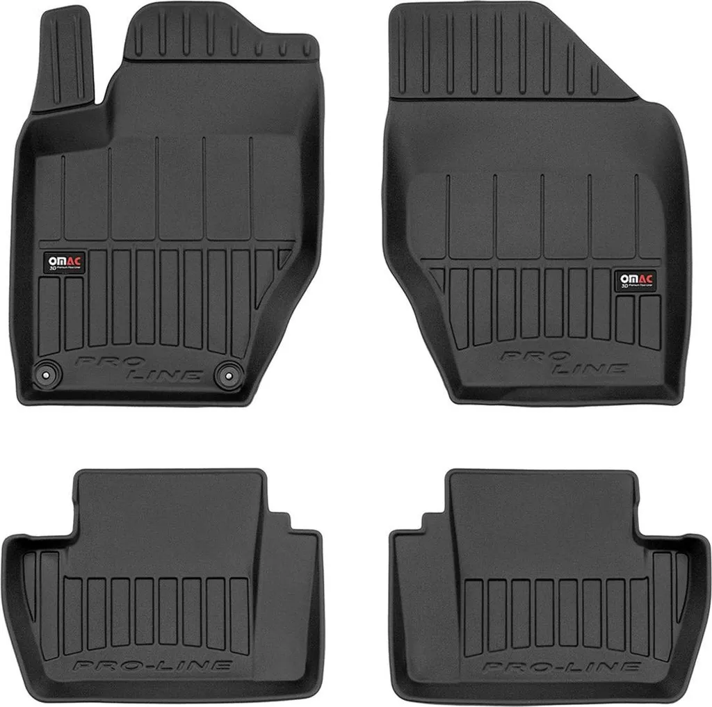 PER DS DS 4 SET DI 4 TAPPETINI PER AUTO IN PVC+MOQUETTE