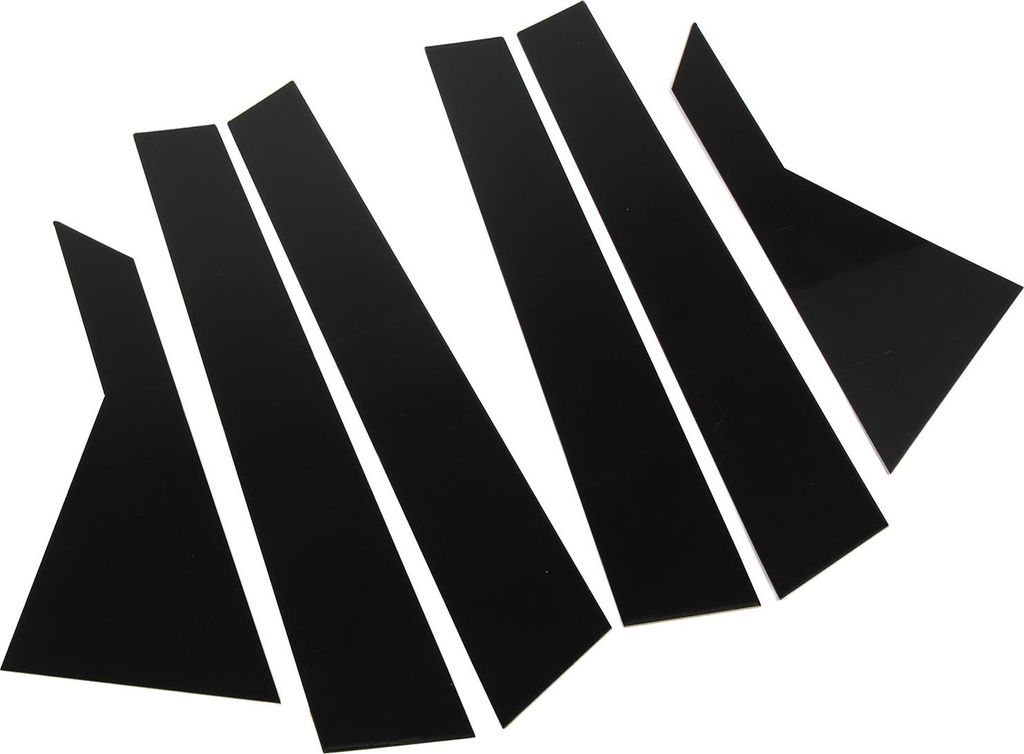 6 Stück Fenster-B-Säulen-Pfostenverkleidung, glänzend schwarz, robust, alterungsbeständig, stilvoll, Pfostenaufkleber für Sonata LF
