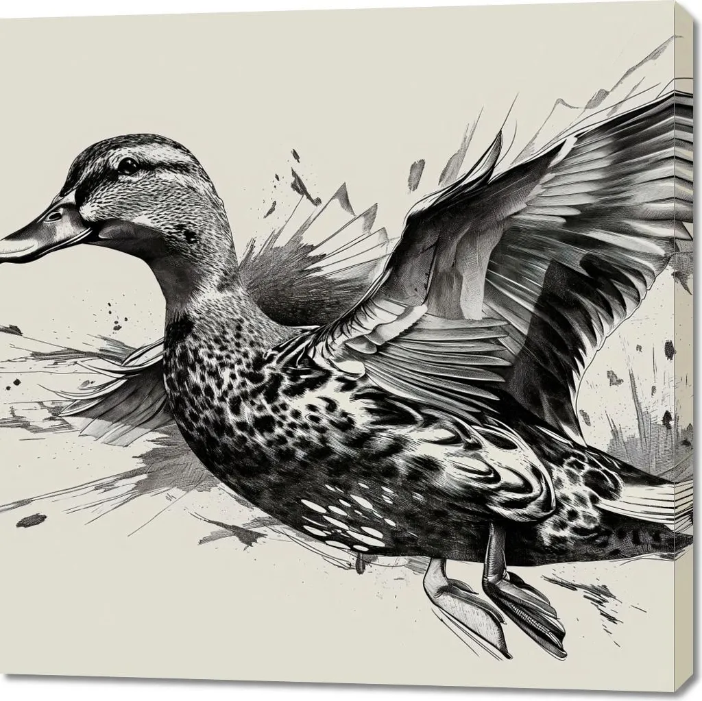 Quadro 100x100 cm Gracja Anatre in volo | Decorazione Parete Lusso