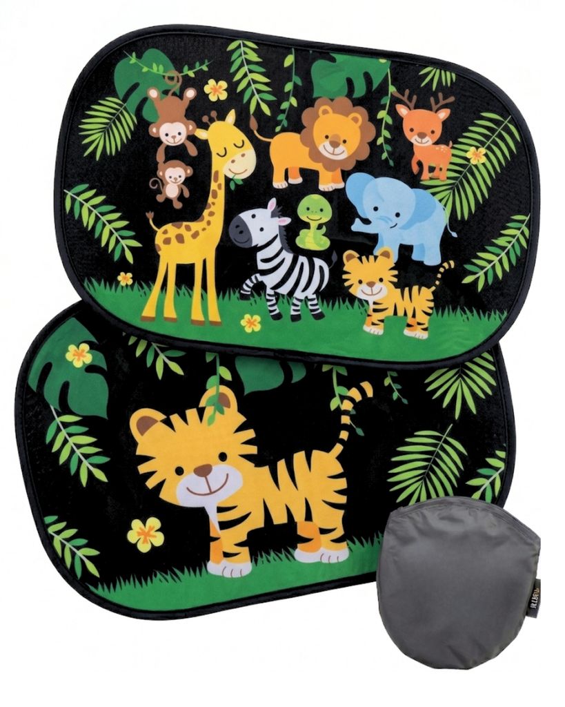 2x HECKBO Tendine parasole auto per bambini con motivo Immagine del prodotto 