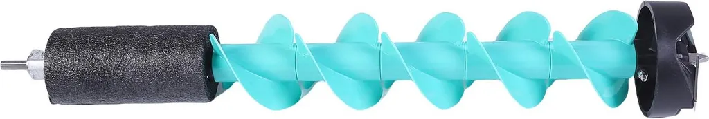 Foret à glace 5 pouces bleu avec pointe de localisation et corps nylon