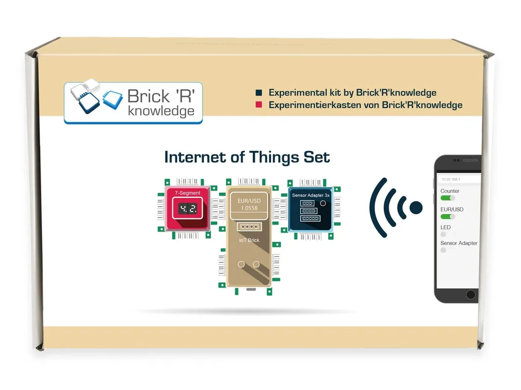 Kit d'expérimentation IoT - Coffret électronique modulaire BrickRknowledge