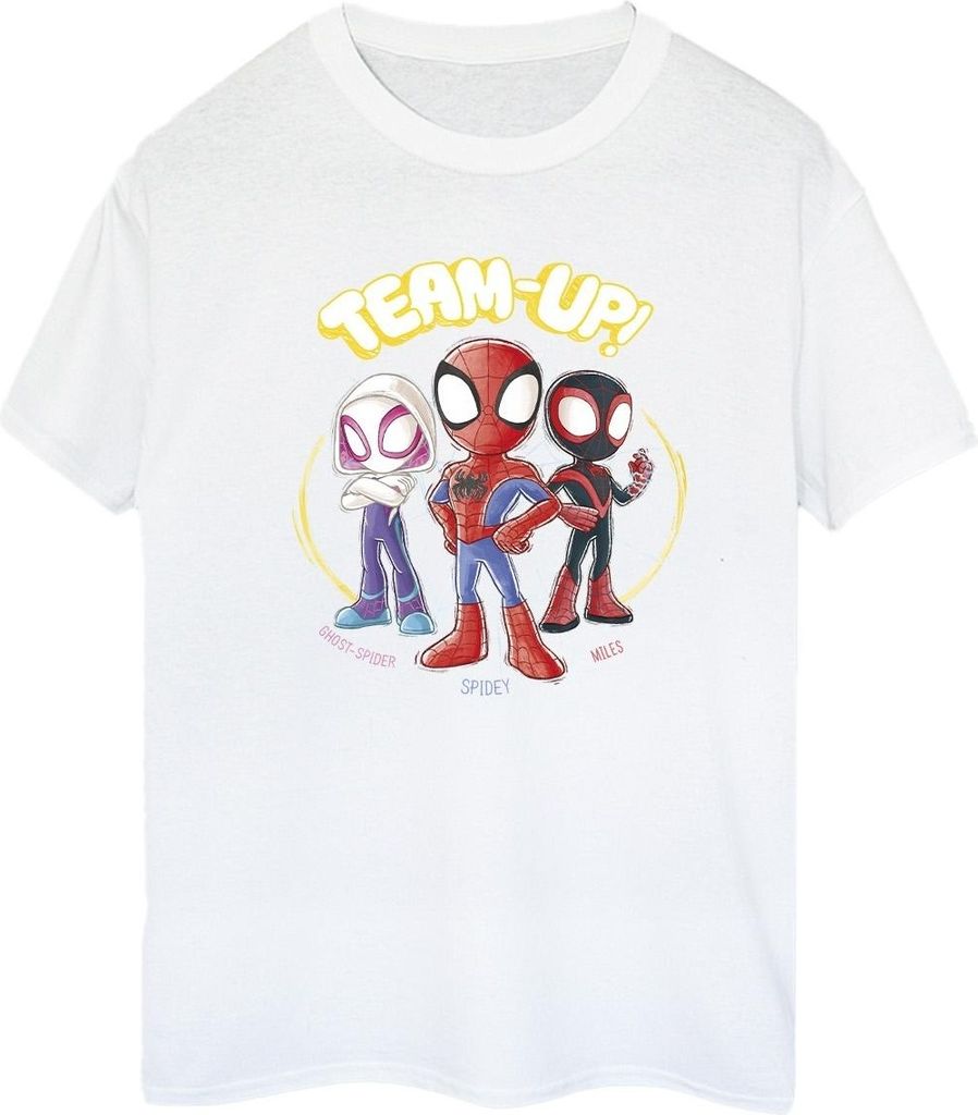 Marvel - "Spidey And His Amazing Friends" T-Shirt für Damen BI44002 (3XL) (Weiß)