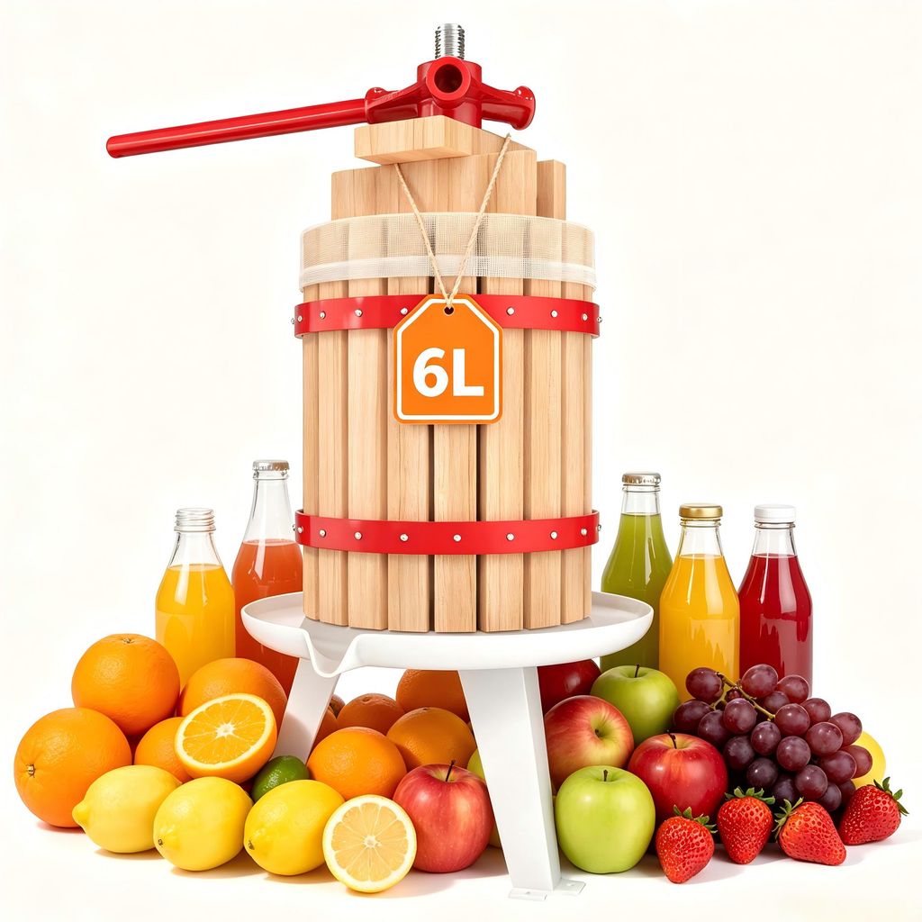 ACXIN 6L fruit- en wijnpers, handmatige pers met hoge druk Productafbeelding 