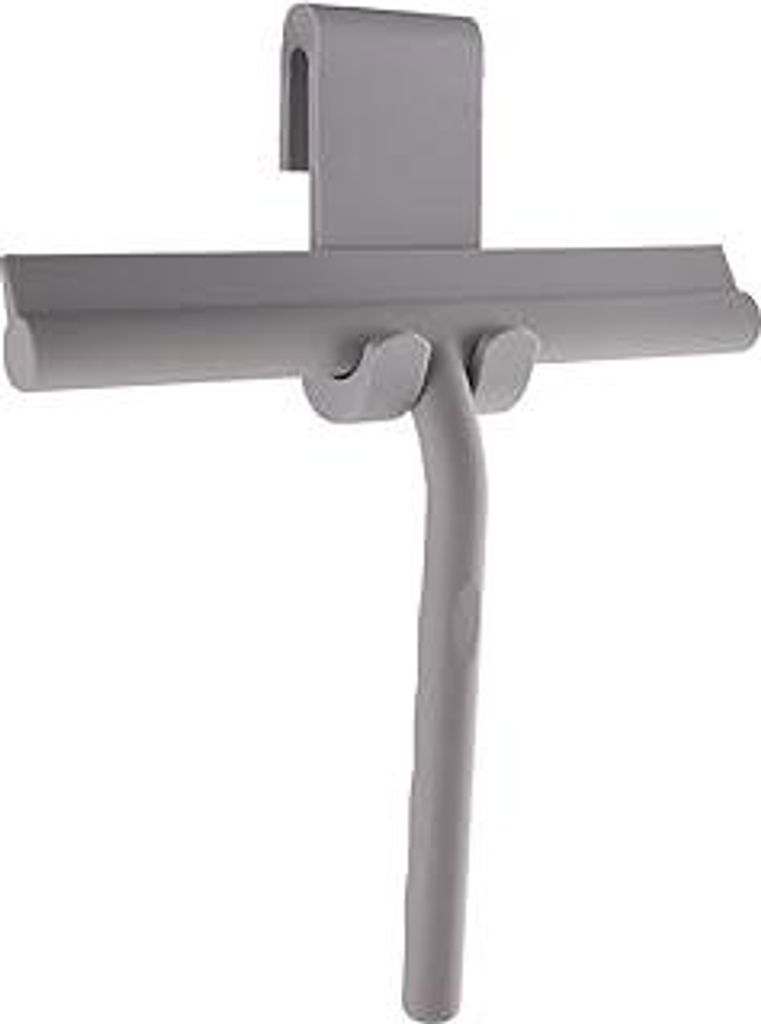 Duschabzieher Silikon Abzieher Dusche mit Halterung Badezimmerwischer 21 cm breit Fensterabzieher aus Silikon mit Edelstahl-Kern für Dusche, Badez...