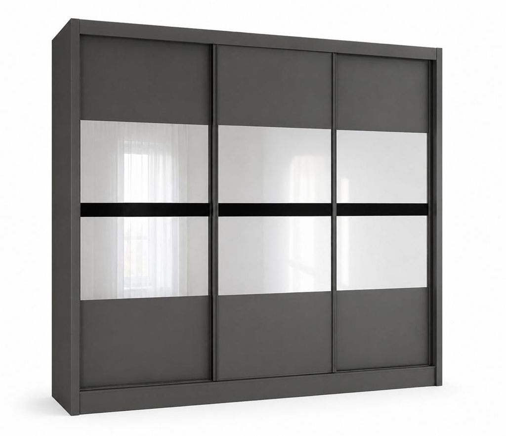 Schwebetürenschrank BATUMI 250 cm mit Spiegel, Produktbild 
