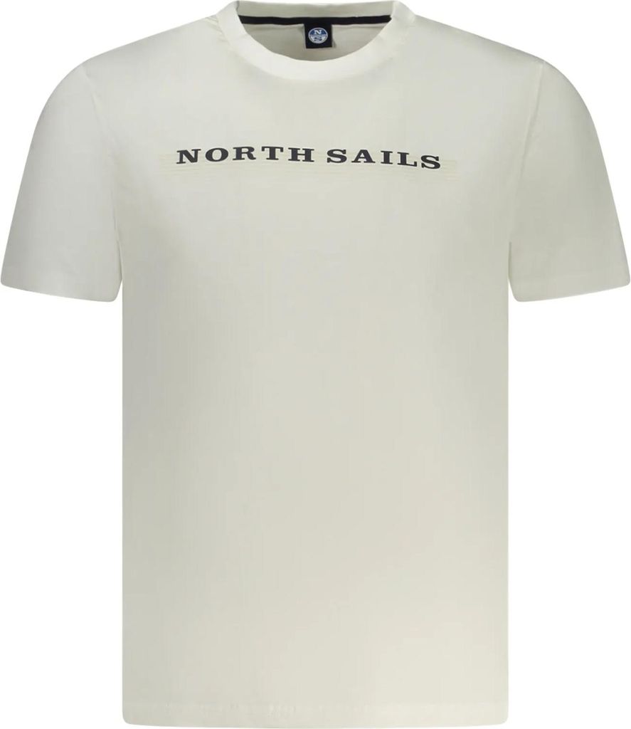 North Sails Herren KURZARM-T-SHIRT Weiß 996026000_BI0101 : Größe - L Größe: L