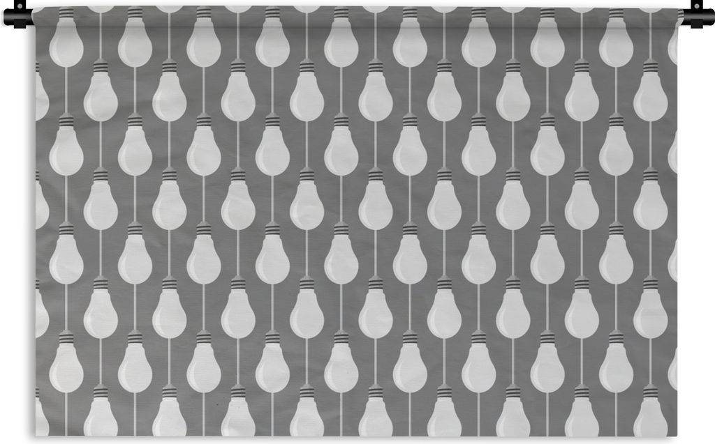 MuchoWow Wandteppich Wandbehang Lampen - Muster - Retro 120x80 cm Tapisserie Dekoration Wandtuch - Wanddekorationen - Wandtücher