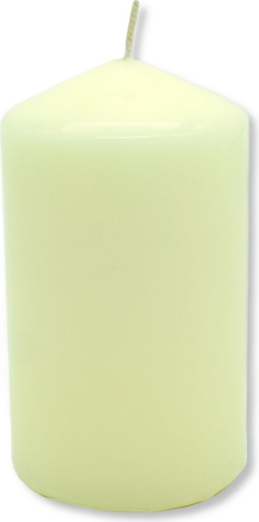 Stumpenkerze Säulenkerze creme Ø 7 x 10cm