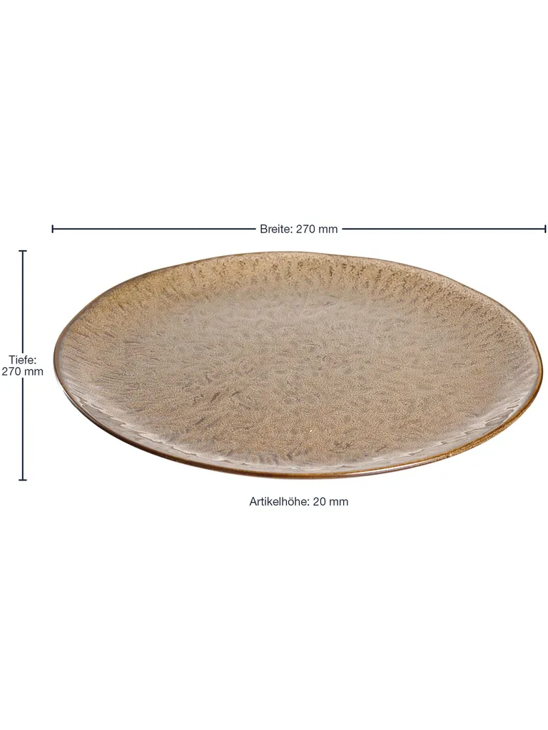 LEONARDO Matera Piatto Zuppa 0,98L In Ceramica | Ciotola Rotonda Verde Fatte A Mano - 3