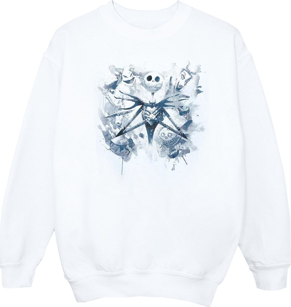 Disney - "Nightmare Before Christmas Paint Spray Carers" Sweatshirt für Herren BI42595 (M) (Weiß)